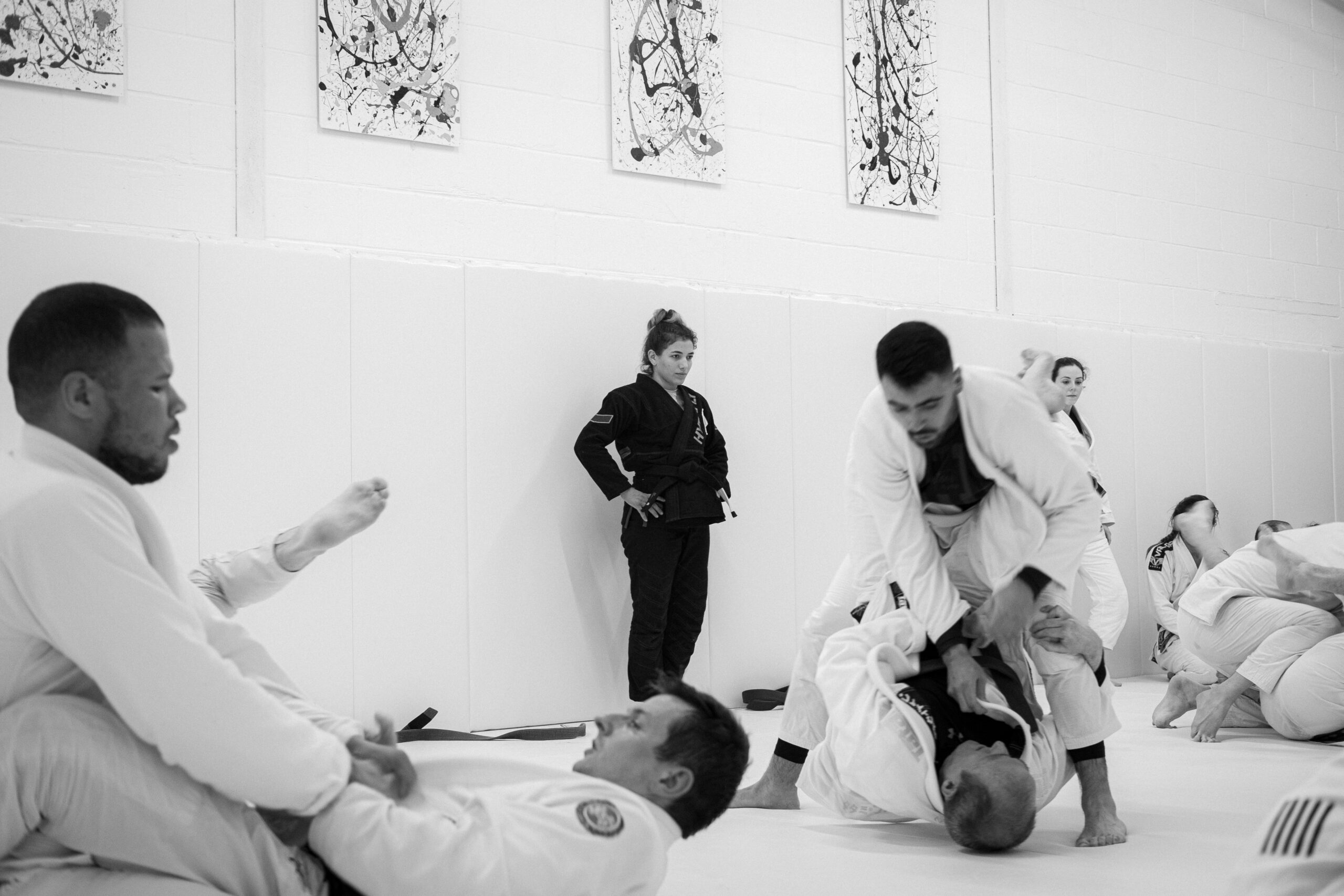 Anna Rodrigues teaching at at Escapology BJJ in Cambridge